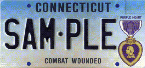 CT Purple Heart license plate